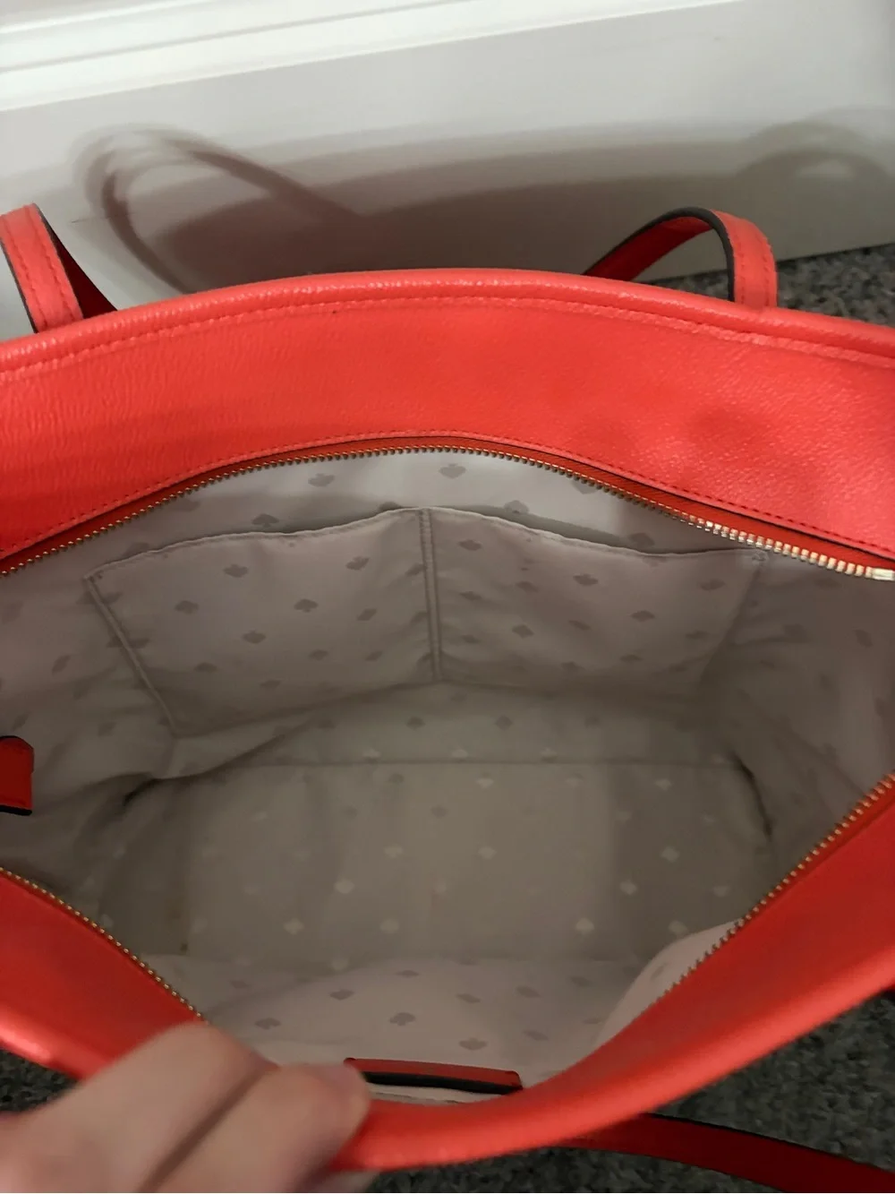 kate spade structured pebbled